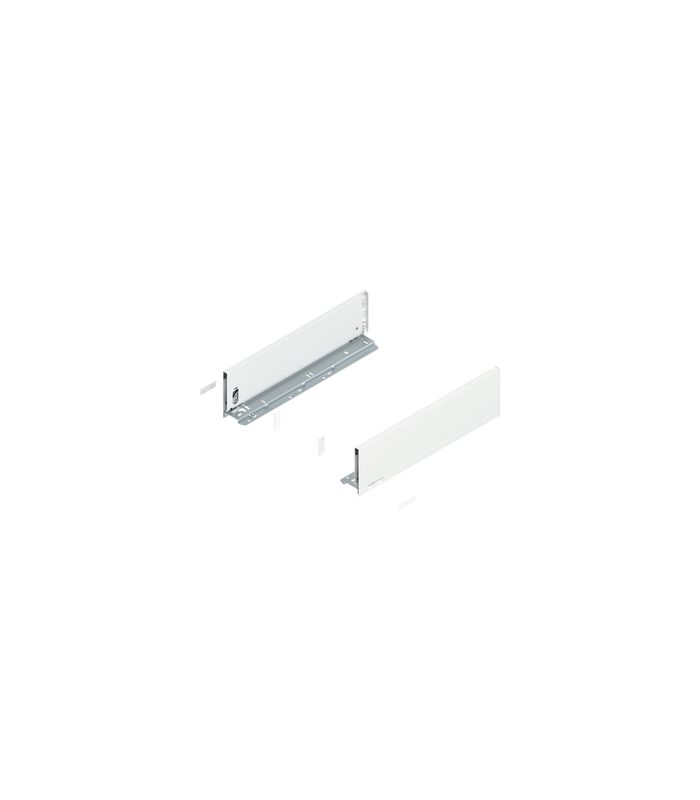 LEGRABOX Zarge, Höhe K (128.5 mm), NL=450 mm, links/rechts, für LEGRABOX pure, seidenweiss matt