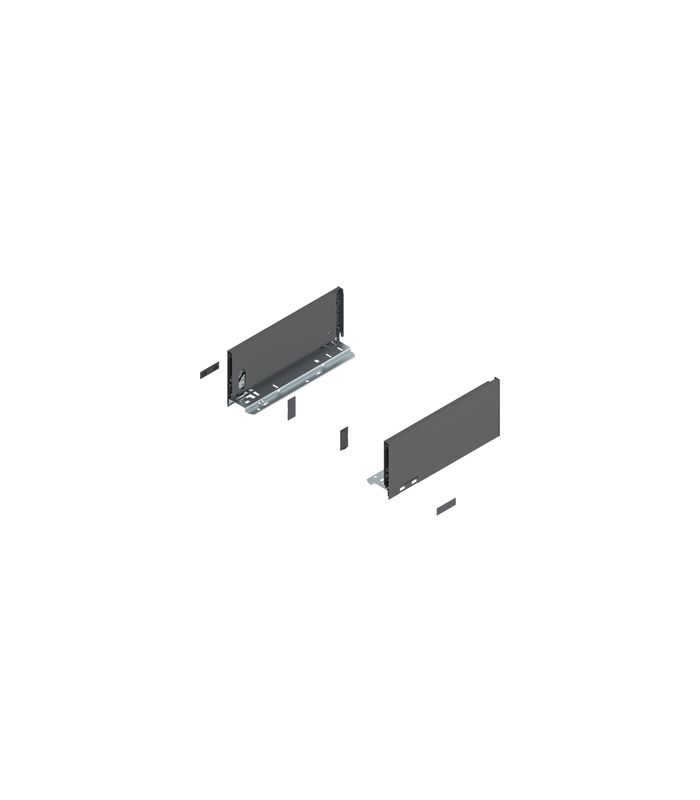 LEGRABOX Zarge, Höhe K (128.5 mm), NL=300 mm, links/rechts, für LEGRABOX pure, oriongrau matt