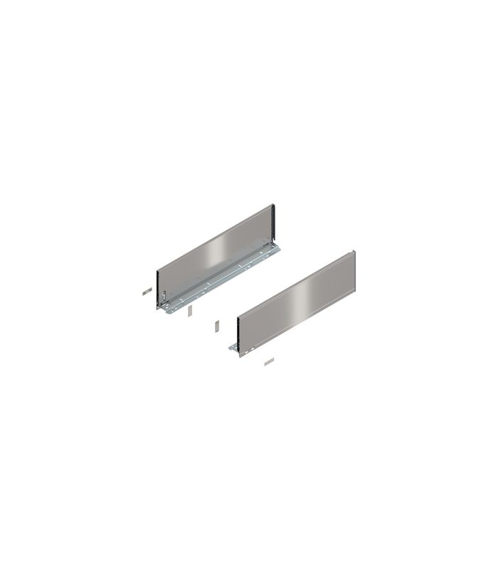 LEGRABOX Zarge, Höhe C (177 mm), NL=600 mm, links/rechts, für LEGRABOX pure, inox-gebür.-lackiert