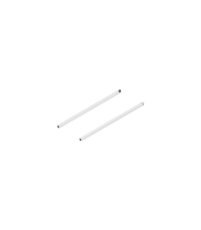 MERIVOBOX Längsreling, NL=550 mm, links/rechts, seidenweiss matt