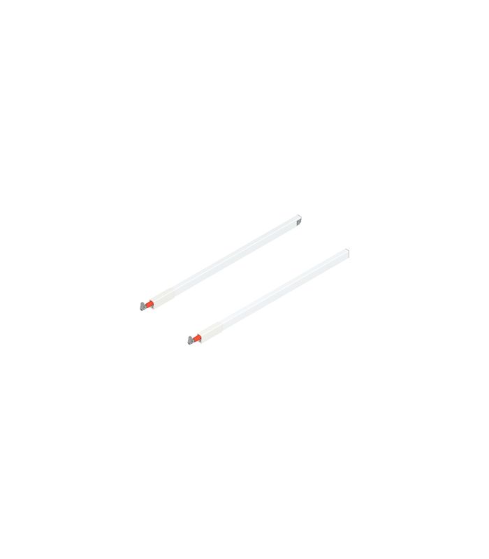 TANDEMBOX Längsreling (oben), für Frontauszug, NL=600 mm, links/rechts, für TANDEMBOX antaro, seidenweiss