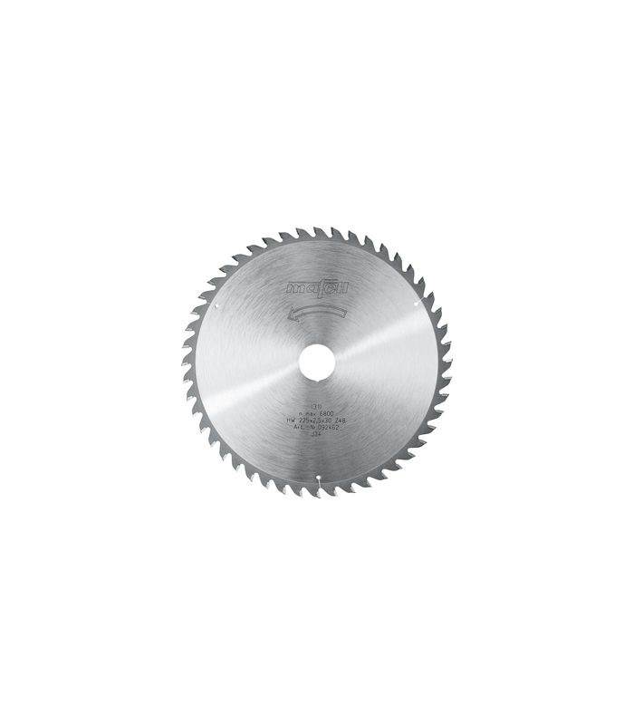 Sägeblatt-HM 225 x 1,8/2,5 x 30 mm, Z 48, WZ, für Feinschnitte