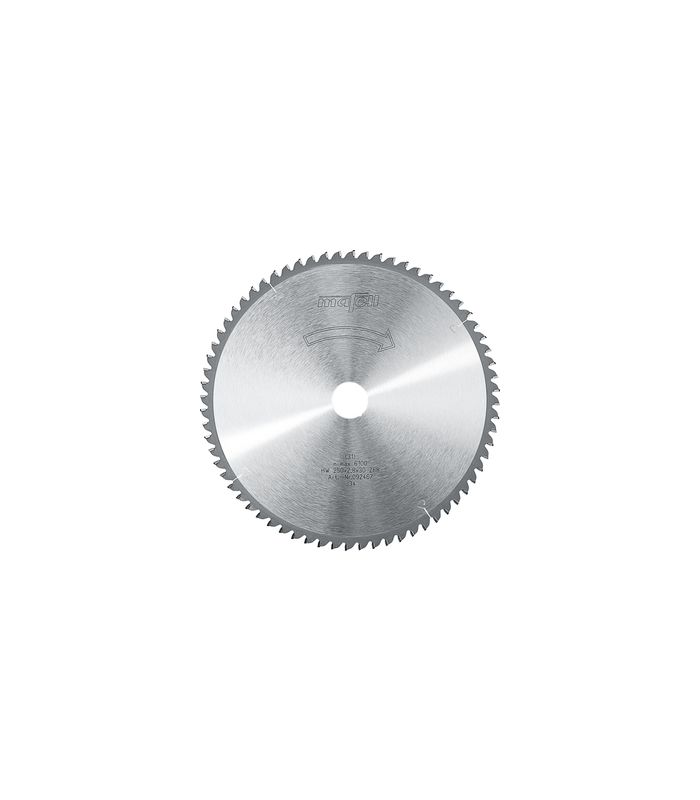 Sägeblatt-HM 250 x 1,8/2,8 x 30 mm, Z 68, FZ/TR, für Kunststoff- und Aluminium-Profile