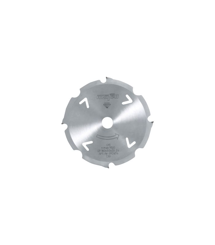 Sägeblatt-Diamant 160 x 2,4/3,0 x 20 mm, Z 4, FZ/TR, für zementgebundene Werkstoffe