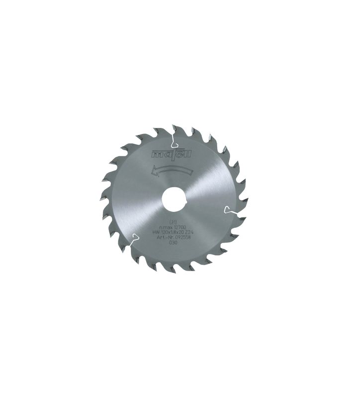 Sägeblatt-HM 120 x 1,2/1,8 x 20 mm, Z 24, WZ, für universellen Einsatz in Holz