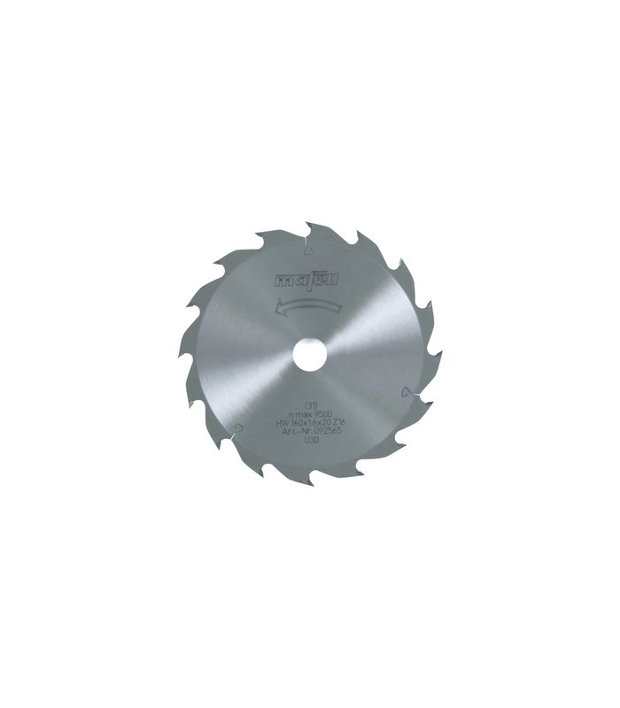 Sägeblatt-HM, 160 x 1,1/1,6 x 20 mm, Z 16, FZ/FA - Battery ideal