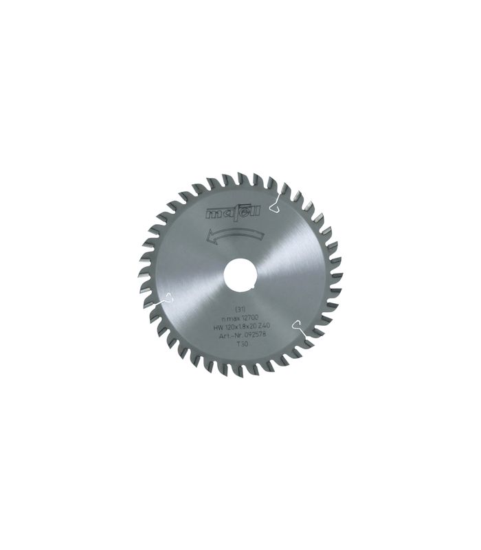 Sägeblatt-HM 120 x 1,2/1,8 x 20 mm, Z 40, TR, für Laminat
