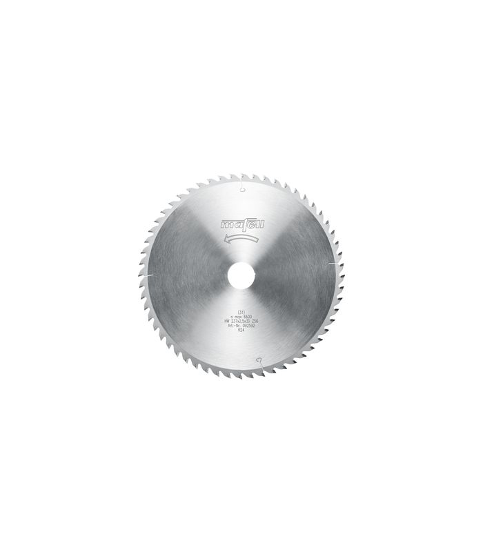 Sägeblatt-HM 237 x 1,8/2,5 x 30 mm, Z 56, WZ, für Querschnitte in Holz
