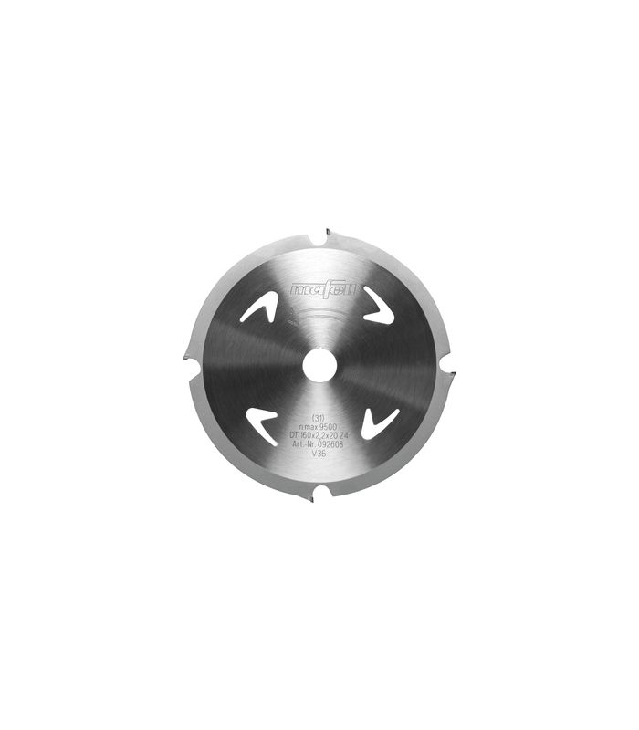 Sägeblatt-DP, 160 x 1,6/2,2 x 20mm, Z4, FZ, für abrasive Materialien