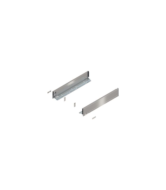 LEGRABOX Zarge, Höhe M (90.5 mm), NL=500 mm, links/rechts, für LEGRABOX pure, inox-gebür.-lackiert
