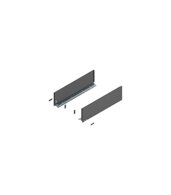 LEGRABOX Zarge, Höhe C (177 mm), NL=600 mm, links/rechts, für LEGRABOX pure, oriongrau matt