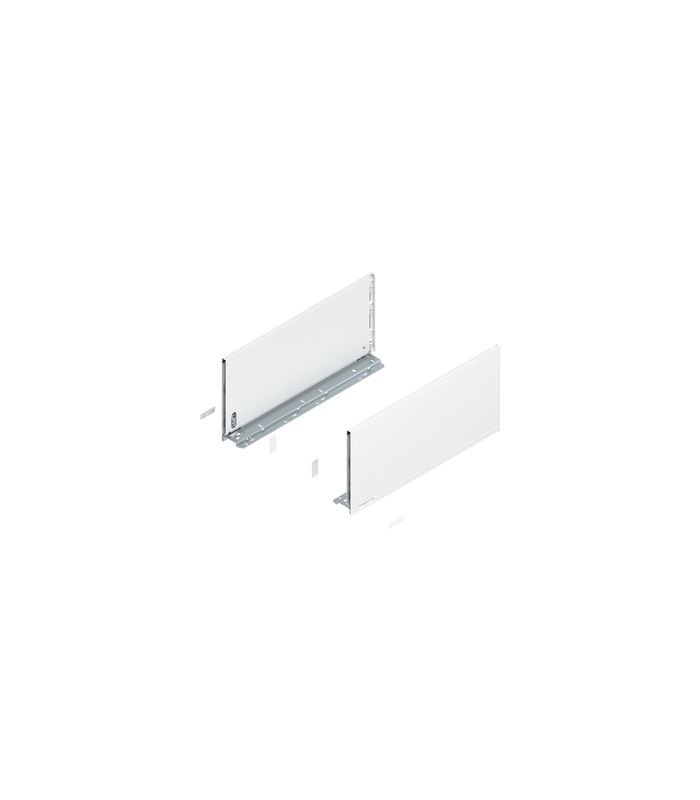 LEGRABOX Zarge, Höhe F (241 mm), NL=500 mm, links/rechts, für LEGRABOX pure, seidenweiss matt