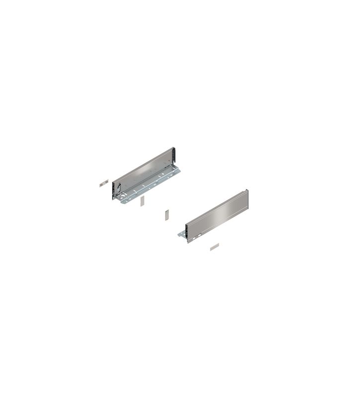 LEGRABOX Zarge, Höhe M (90.5 mm), NL=350 mm, links/rechts, für LEGRABOX pure, inox-gebür.-lackiert