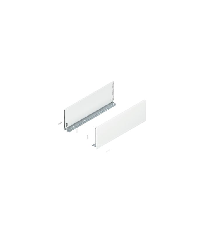 LEGRABOX Zarge, Höhe F (241 mm), NL=650 mm, links/rechts, für LEGRABOX pure, seidenweiss matt