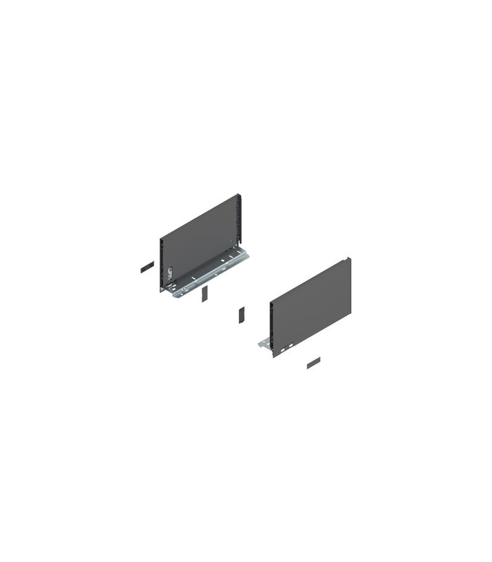 LEGRABOX Zarge, Höhe C (177 mm), NL=300 mm, links/rechts, für LEGRABOX pure, oriongrau matt