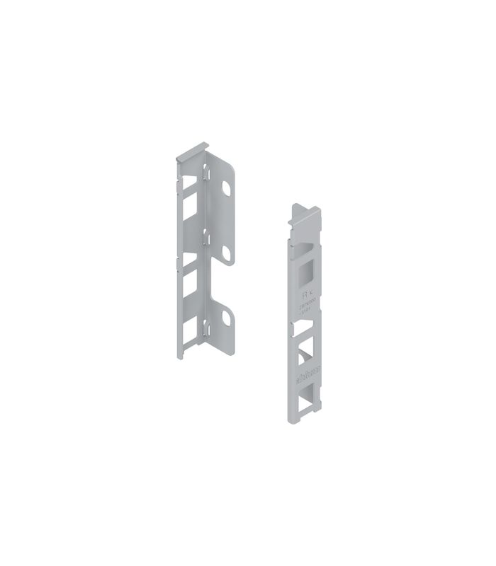 LBX Holzrückwandhalter Höhe K H=140mm silber