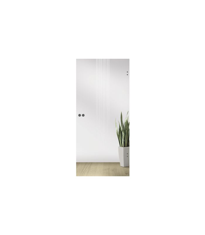 L&H Ganzglas Drehtür Typ Flow Größe 1972 x 834 x 8 mm