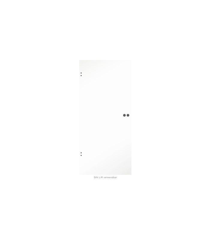 L&H Ganzglastür Opal Classic White, VSG Größe 1972 x 834 x 8 mm