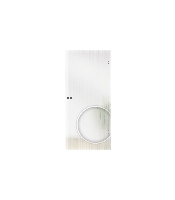 L&H Ganzglastür Violina Classic White Größe 1972 x 834 x 8 mm