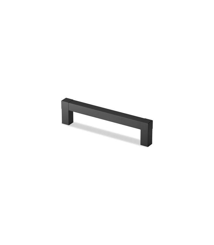 Griff Cadro, Bohrabstand 128, L 140.5 mm, B 12.5 mm, H 35 mm, Schwarz matt