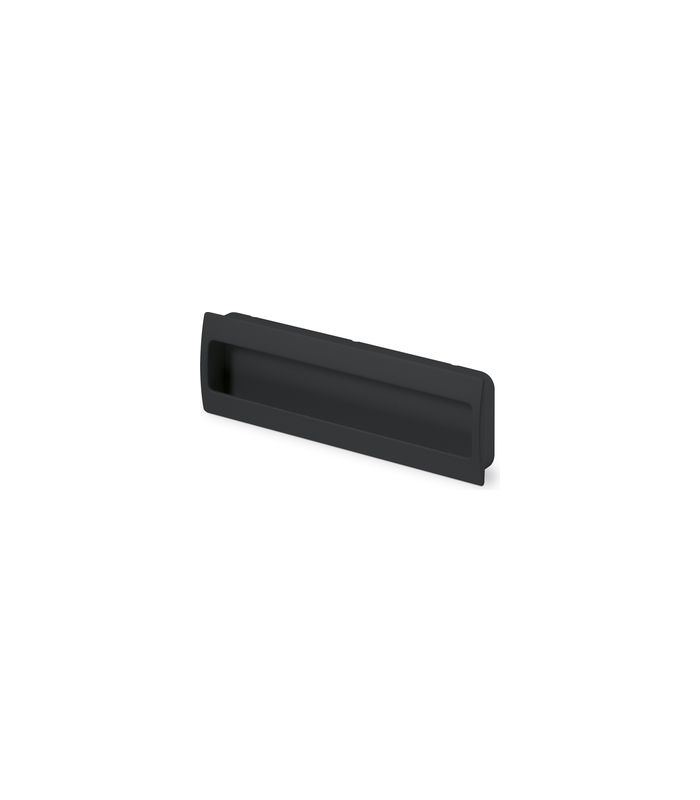 MB-Muschelgriff,eck., B 54 x L 116mm Misnia 9345413,zum Einlassen,schwarz