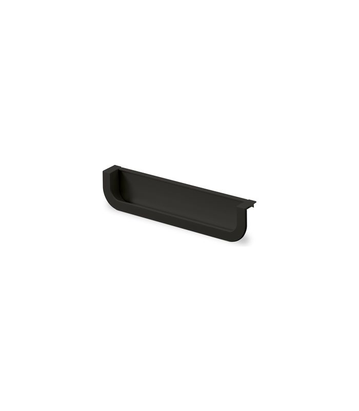 MB-Muschelgriff,eck., B 19 x L 170mm Athena 9345372,zum Einfräsen,schwarz