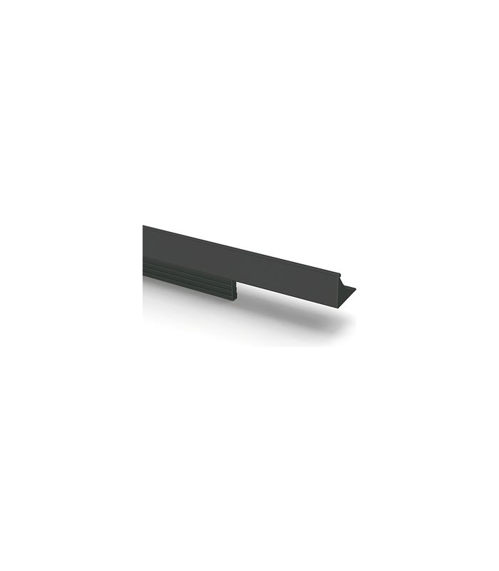 Möbel- Griffleiste, mit Harpunensteg, Riaza 9266101, Länge 895mm, Aluminium matt