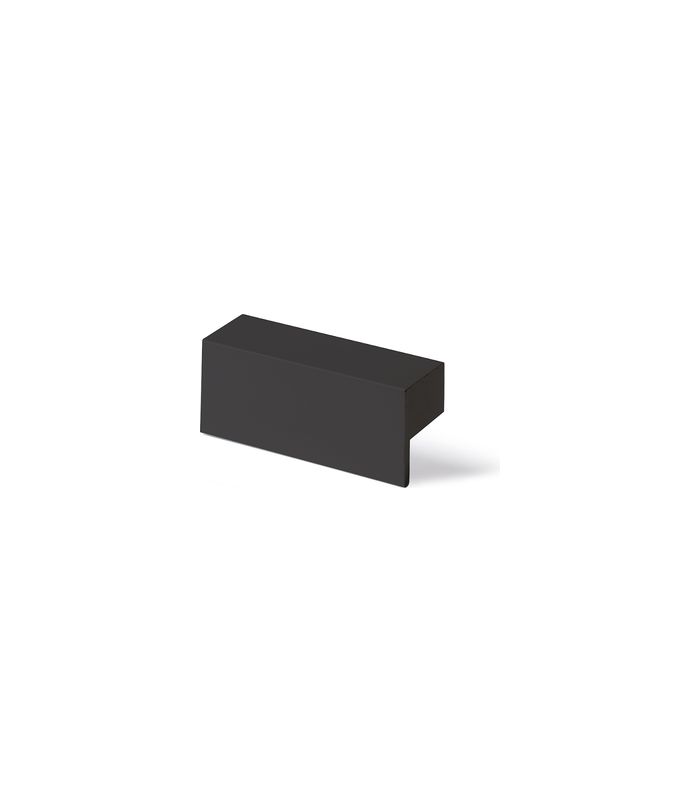 MB-Griff,B26x128mm,H16mm,Aluminium Trani 9265972,schwarz ma