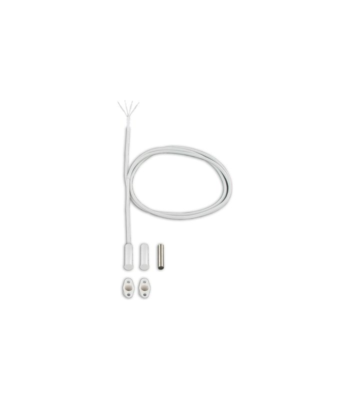 Rundreedkontakt mit Flansch 6M KABEL WEISS