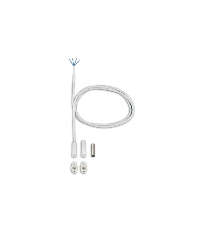 Rundreedkontakt mit Flansch 6M KABEL WEISS