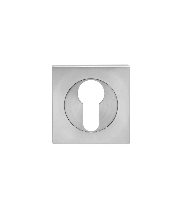 PZ-Rosette EZ1340 PZ quadr. Edelstahl matt