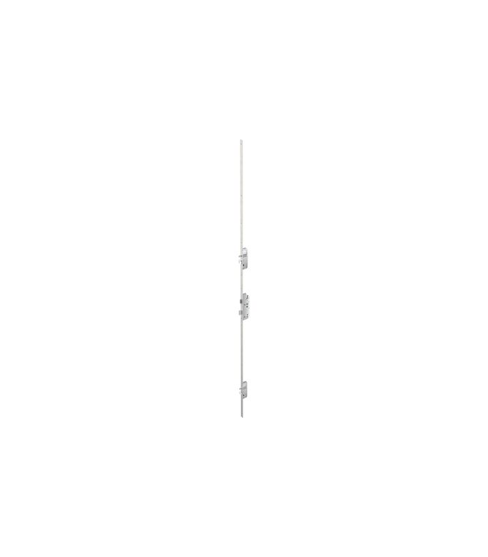 Mehrfachverriegelung 40/92/10 mm DIN LS Flachst 24 mm kantig RAL9007 besch B296