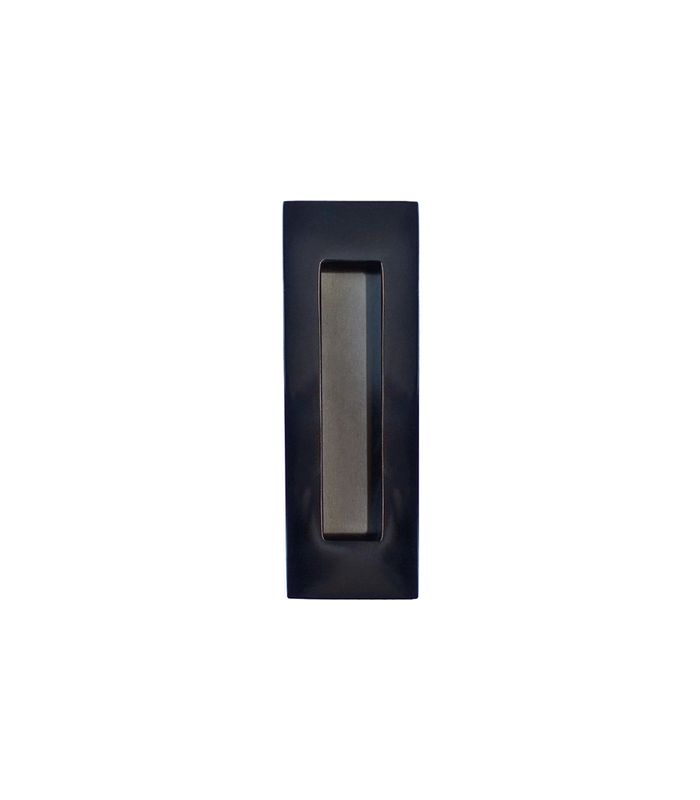 Griffmuschel GR150 150x50mm für Holztüre Einbautiefe 13mm in schwarz
