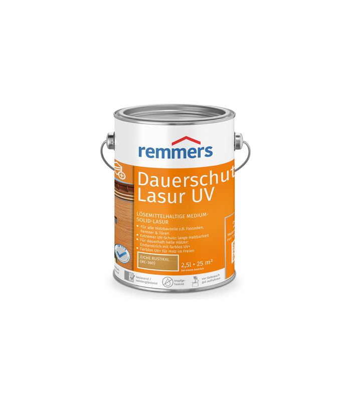 Dauerschutz-Lasur UV eiche rustikal (RC-360) 2.5 l