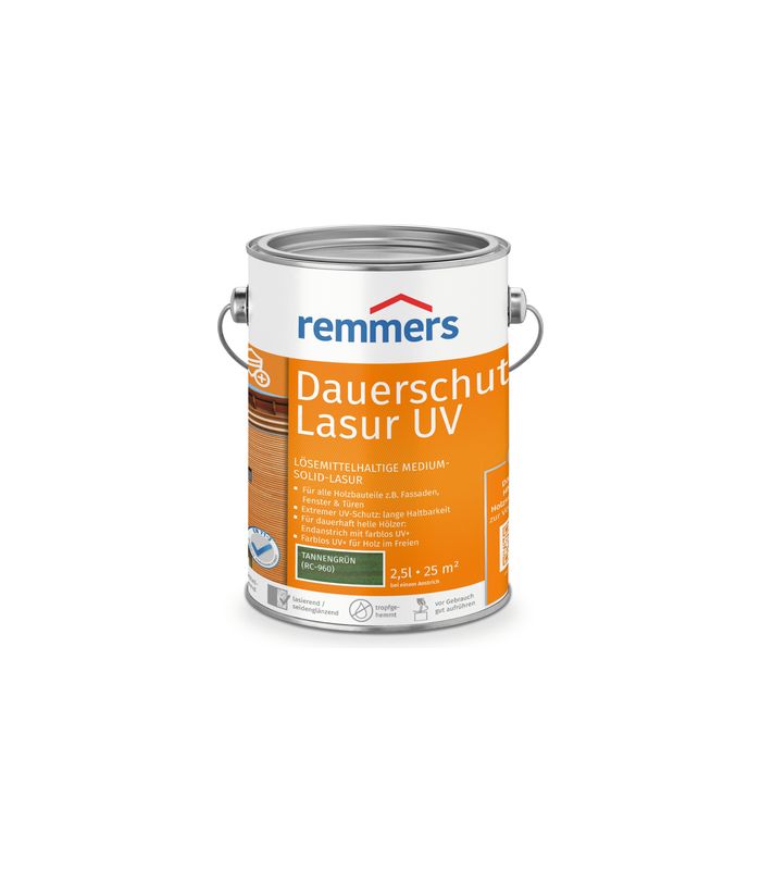Dauerschutz-Lasur UV tannengrün (RC-960) 2.5 l