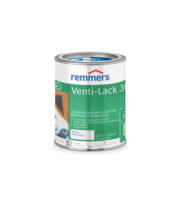 Venti-Lack 3in1 weiß (RAL 9016) 0.75 l