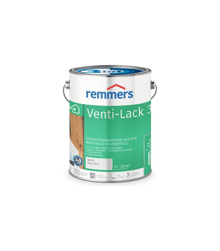 Venti-Lack 3in1 weiß (RAL 9016) 5 l