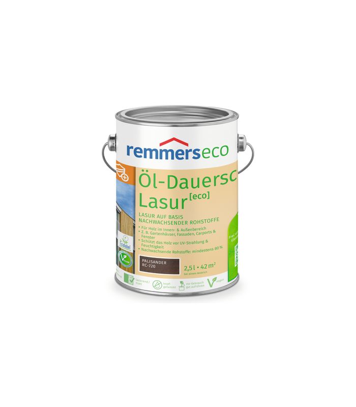 Öl-Dauerschutz-Lasur [eco] palisander (RC-720) 2.5 l