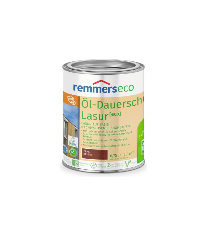 Öl-Dauerschutz-Lasur [eco] teak (RC-545) 0.75 l