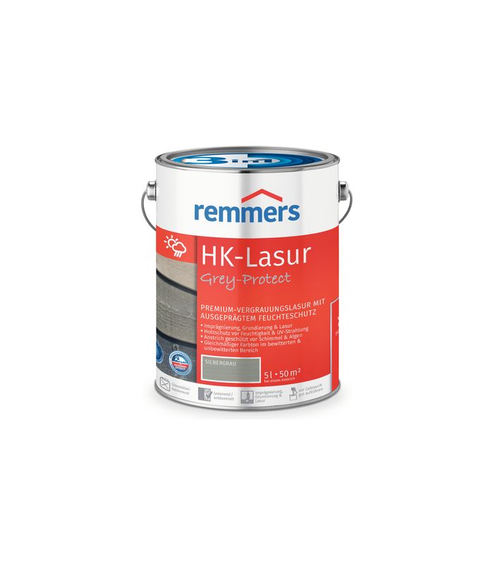 HK-Lasur 3in1 Grey-Protect silbergrau (RC-970) 5 l