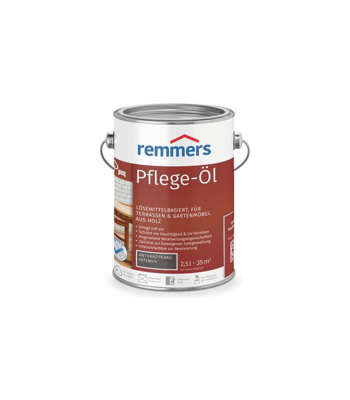 PFLEGE-ÖL anthrazitgrau INTENSIV 2,5 ltr.