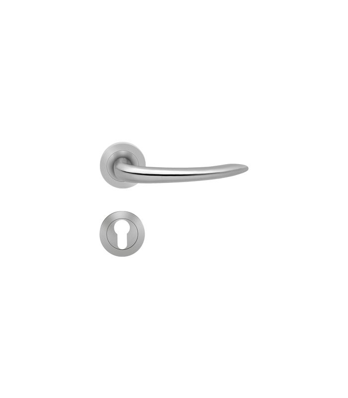 Drücker-Rosettengarnitur Jersey ER/FS 19 PZ FS 9mm Edelstahl matt TS 38-48mm