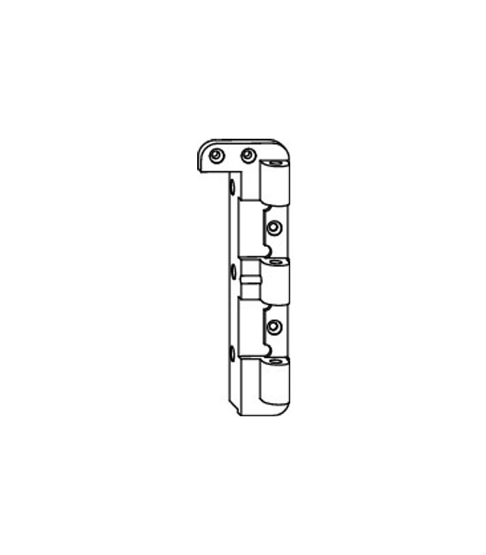 Drehkipp-Axerlager, NT, Powerhinge, DIN Rechts, silberfarbig, verzinkt