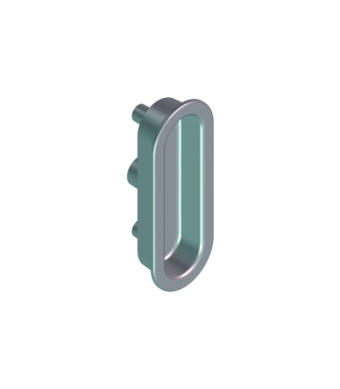 SFT-Griffmulde, ohne Lochung, 63mm, RotoLine, mittelbr., eloxiert, zum Einlassen