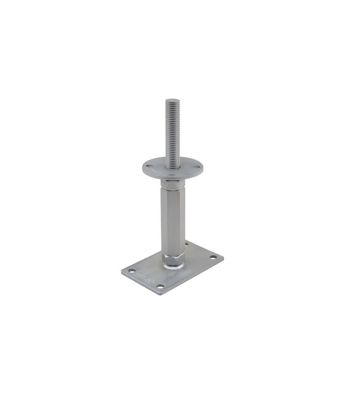 Pfostenträger PTP easy RS/LS Gewinde "CE" Verstellbereich 190-255 mm ZiNiP