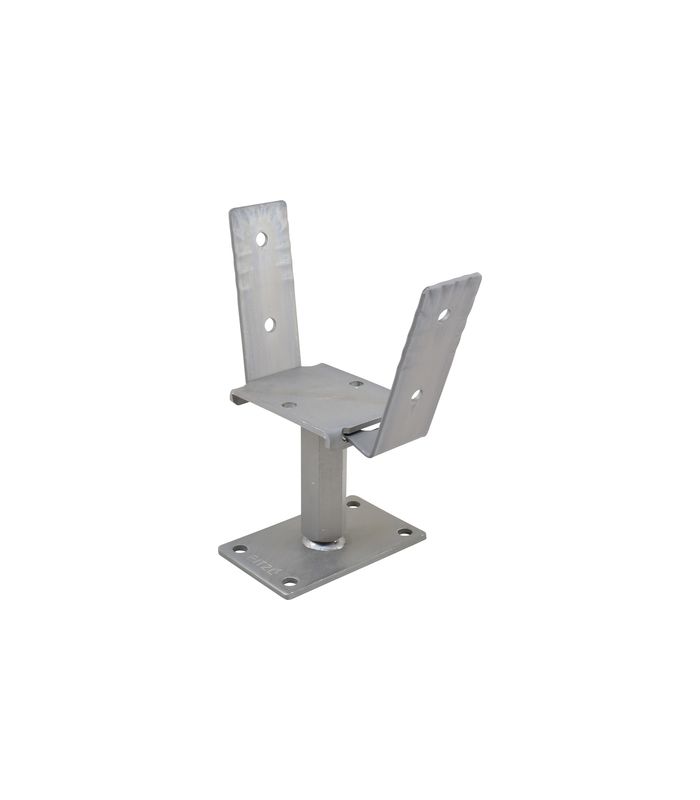 Pfostenträger PTP easy RS/LS Gewinde Verstellbereich 141-206 mm ZiNiP