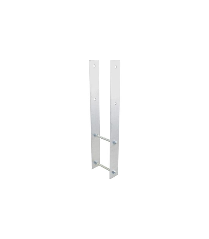 Pfostenanker PAP H-Form verstellbar Flach- eisen 600 x 60 x 6 LW 145 mm feuerverzinkt