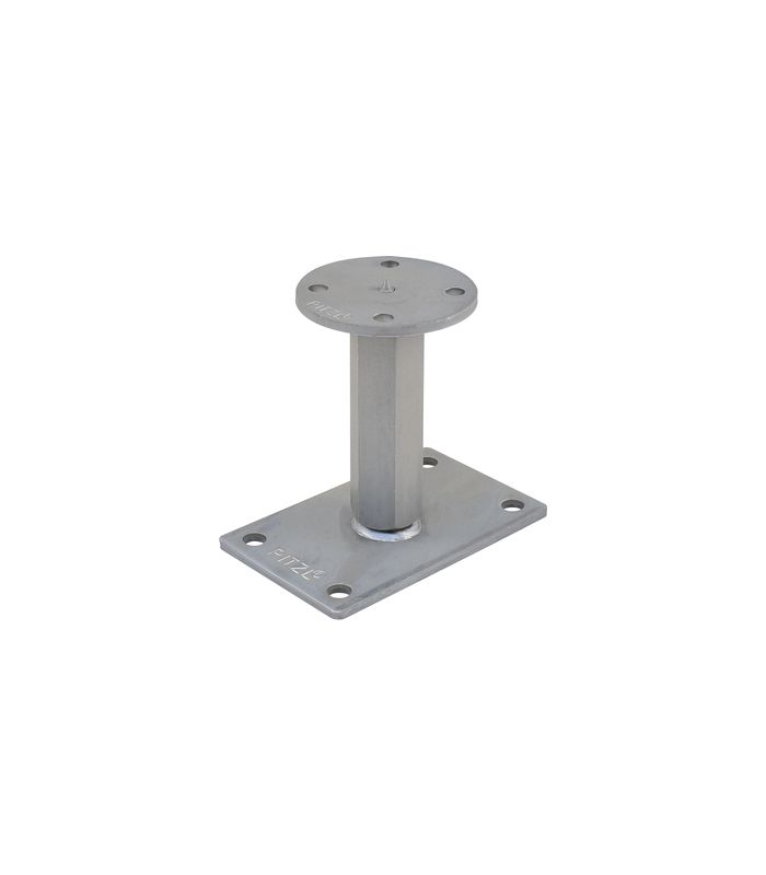 Pfostenträger PTP easy RS/LS Gewinde "CE" Verstellbereich 142-207 mm ZiNiP