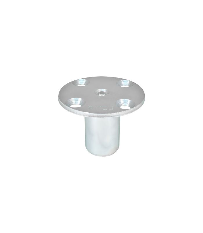 Säulen-Pfetten-Verbinder SPP "CE" Ø 100 / Ø42 4 mm M12 galvanisch verzinkt