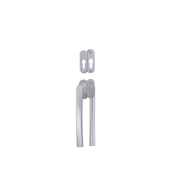 PSK-Griffgarnitur,PZ, N9,7 RotoLine Patio Alversa,ALU,schwarzbraun